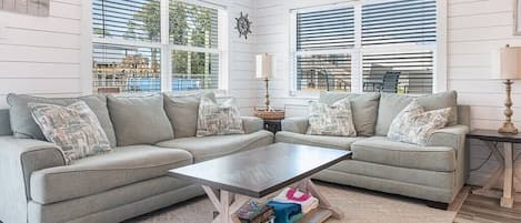 Inviting living room perfect for relaxing, playing games, and making memories together!