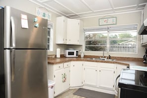 Fully equipped kitchen with everything you need for cooking