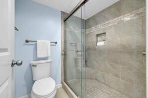 Walk in Shower in First Master Bathroom