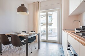 Kitchen and dining area
