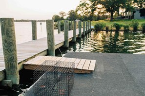A view from the end of the dock back to Topside!