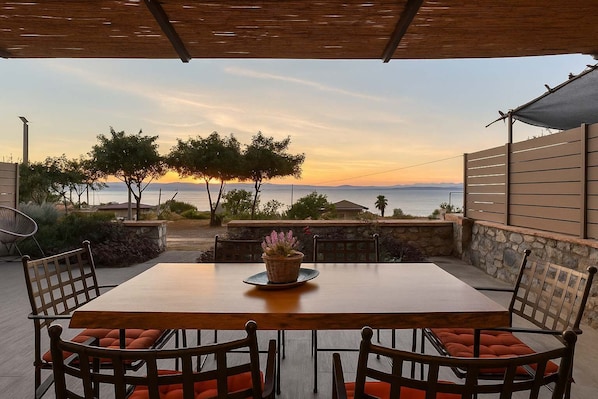 Sea view from the private patio
