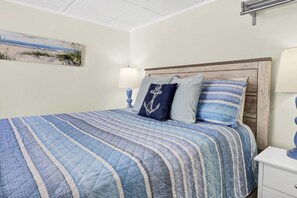 plush queen-sized bed