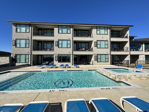 Exterior Pool/Hot Tub View