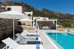 the pool area