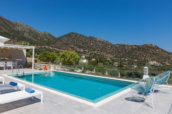 the pool area