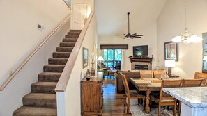 Dining and living area