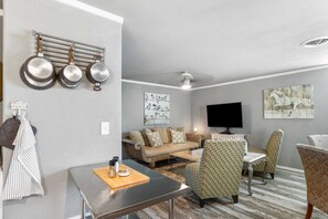 The decor at the Bourbon Barrel creates a warm and welcoming atmosphere with a tasteful combination of rustic and modern touches.