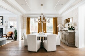 Formal dining area.