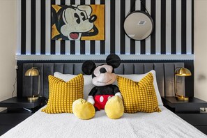 Relax in style in our elegant bedroom, offering you a comfortable retreat after a day of exploration.