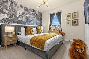 Enjoy a blissful night's sleep in our plush bedroom, designed for your utmost comfort.