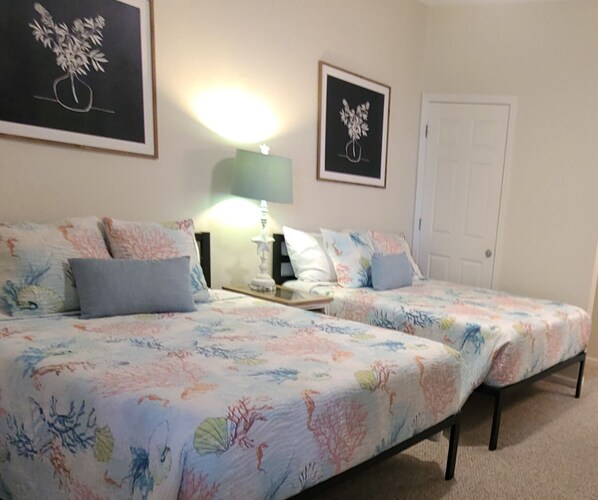 Two full size comfortable bed