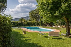 L'Eau, Plante, Nuage, Ciel, Piscine, Ombre, Arbre, Mobilier De Jardin, Chaise, Table