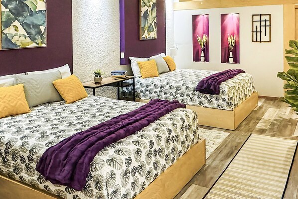 Escape to a serene and inviting atmosphere, perfect for recharging after a day of exploration.