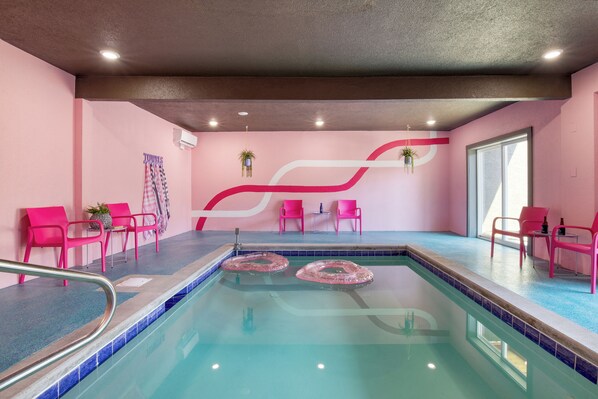 Have a blast at the indoor pool.