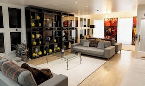 Main Living Room - First floor large open space, perfect for relaxation, watching a movie, or even hosting an event.
