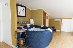 Private Hot Tub - Ideal for relaxation and recovery, comfortably fits four.
