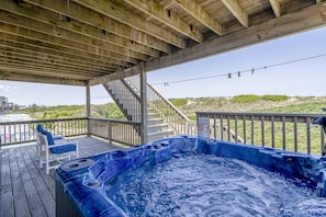 Hot Tub on Mid Level Deck