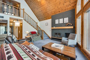 Living Room | 1st Floor | Wood-Burning Fireplace