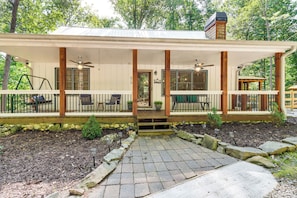 Cabin Exterior | Furnished Porch