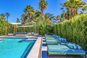 Expansive pool with the best lounge space.