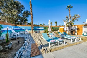 Perfect spot to lounge in the sun, read a book or watch the kids in the pool.