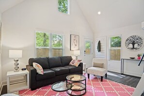 "I wish I could give a review beyond 5-stars because this was truly one of the best airbnb stays that my partner and I have had. The house was a short drive from the airport, easy to find and close to plenty of hotspots. The photos don't do the space justice because the layout was more open and spacious than we expected. Danielle was super responsive from the beginning to the end of our trip, ...