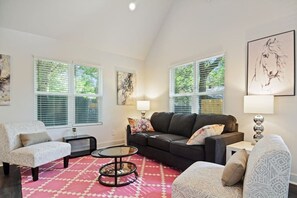 "This was the nicest Airbnb we have stayed at. It was so cozy and super clean. The location was perfect for everywhere we wanted to go. We were celebrating our anniversary weekend and I could not be more pleased with choosing this one. I must say it exceeded our expectations!" -- Rica, Charlotte, NC *****