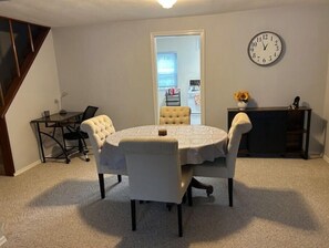Dining table.
