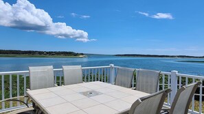 There is no bad seat at this dining table overlooking Paine Hollow
