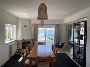 The dining area.