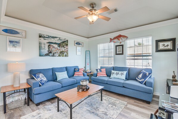 Surfside Beach Vacation Rental | 3BR | 2BA | 1,140 Sq Ft | Stairs Required