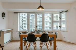 Spacious dining area