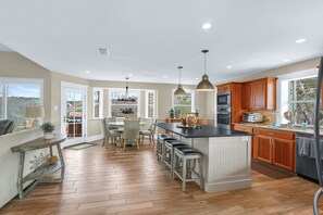 Open concept living ideal for entertainment