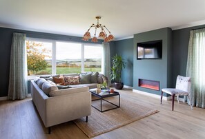 Overthickside Cottage - bright and spacious sitting room in the open-plan living space