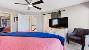 Upper-Level King bedroom w/ensuite full bathroom