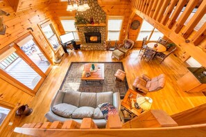 White Rock - Living Room and Dining Area from Loft