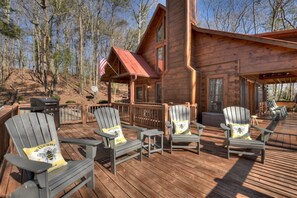 A Walk in the Clouds - Outside uncovered deck and Seating Area