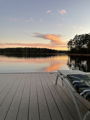 Sunset on the dock.