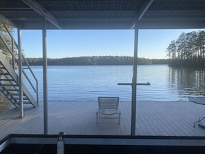 Soap Creek channel view from the dock
