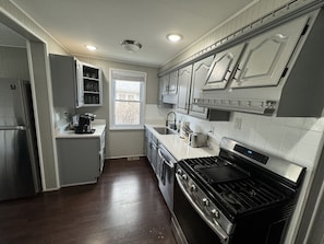 Indoors, Kitchen, Refrigerator, Cooktop, Sink
