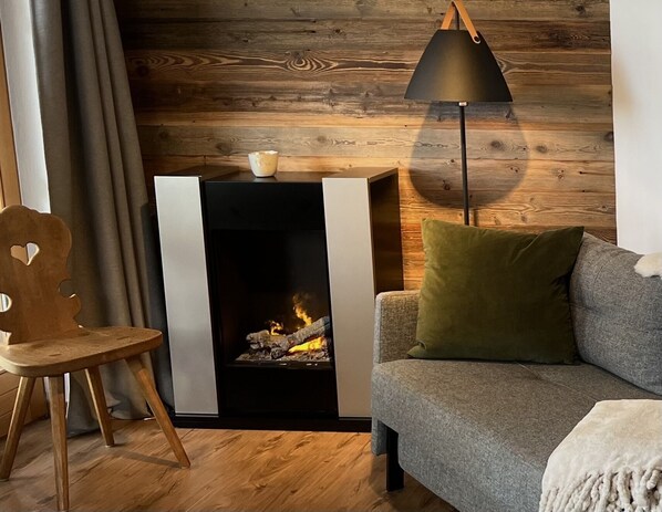 Ferienwohnung 50qm für max. 4 Personen-Elektrokamin