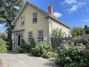 Front of Coastal Cottage, parking for 2