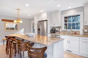 Kitchen with coffee bar