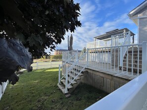 Huge backyard backing onto the trail