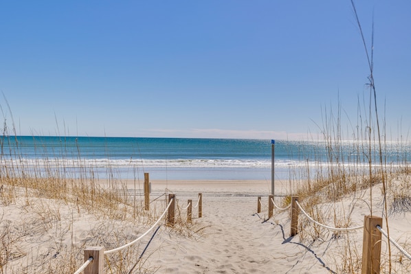 Emerald Isle Vacation Rental | 1BR | 1BA | 1 Small Step Required | 768 Sq Ft