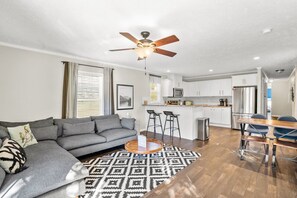 Living room to kitchen