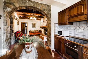 Kitchen and dining area