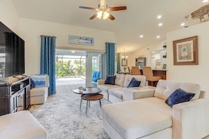 Living Room | Smart TV | Electric Fireplace
