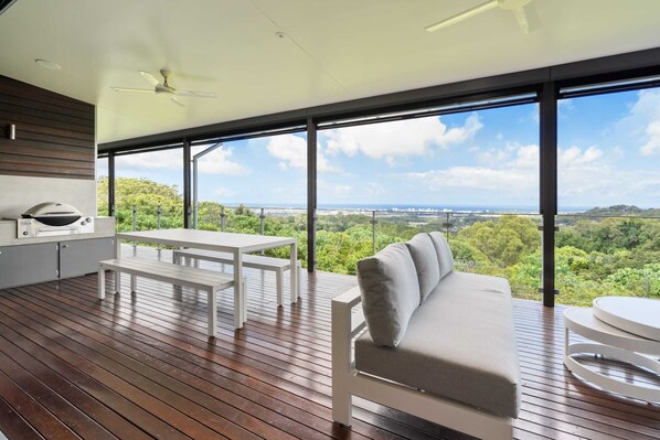 Make the most of this spacious outdoor balcony and admire the view